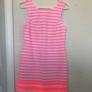 Lilly Pulitzer pink and white striped dress